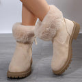 Women's Snow Boots – Plush-Lined Side-Zip Winter Boots