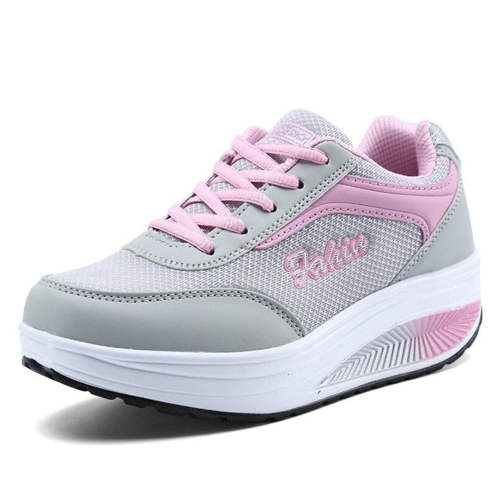 Women's Platform Walking Trainers with Arch Support