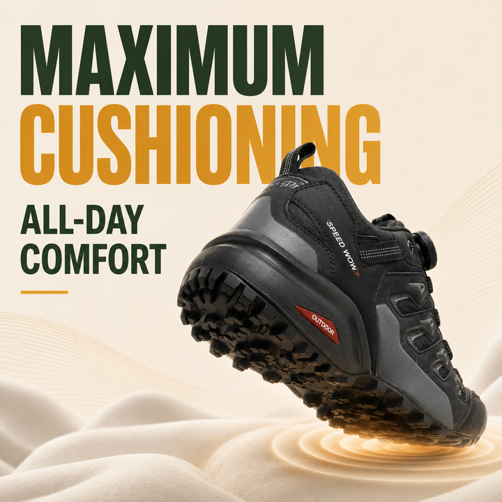 PeakTrail Men’s Shock-Absorbing Outdoor Hiking Shoes