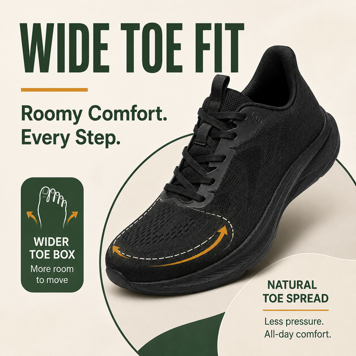 ErgoFit Men’s Orthopedic Wide-Toe Comfort Shoes