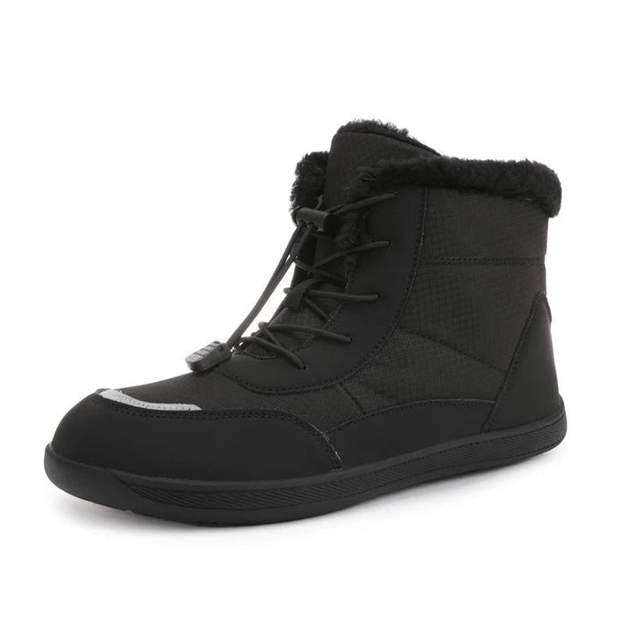 Fleece-Lined Ankle Boots with Wide Toe Box Non-Slip