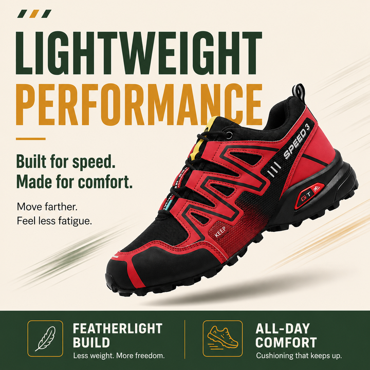 OrthoStride Obsidian — Orthopedic Hiking Shoes for Pain-Free Steps &amp; Natural Support (Unisex)