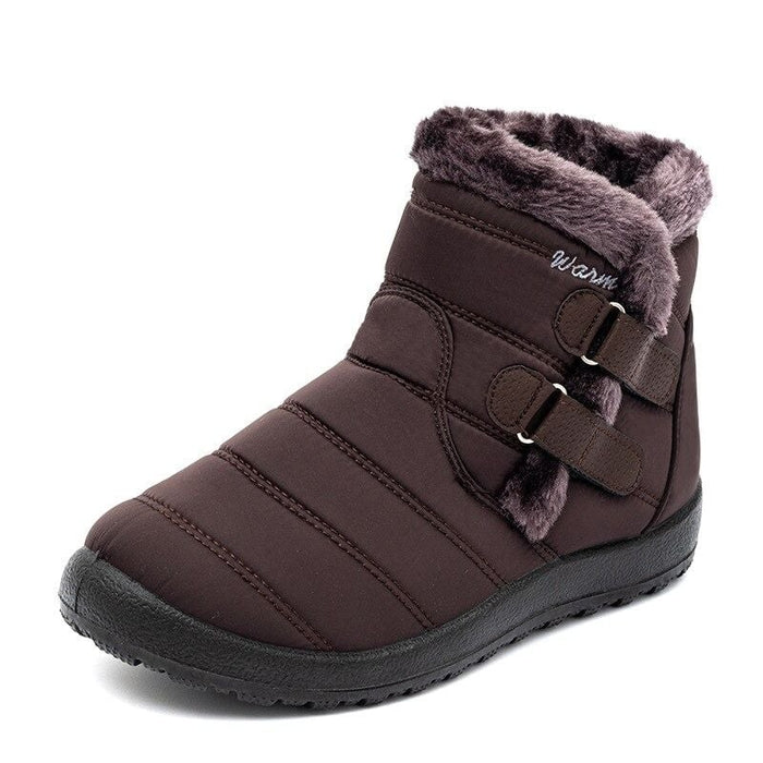 Women's Waterproof Insulated Ankle Boots with Fur Lining