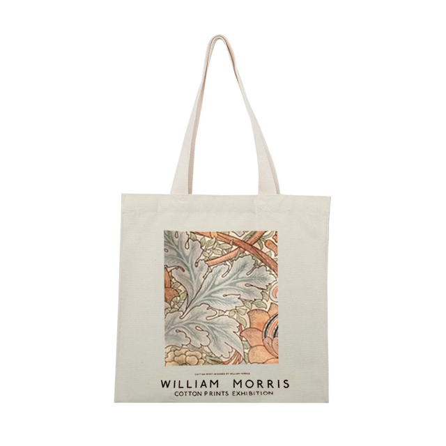 Canvas Tote Bag with Van Gogh Oil Painting Print