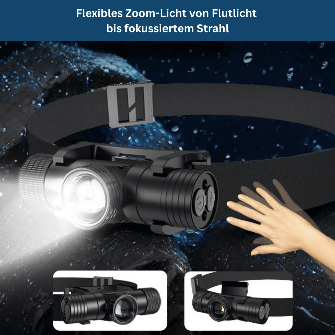 LED Headlamp with Zoom Focus