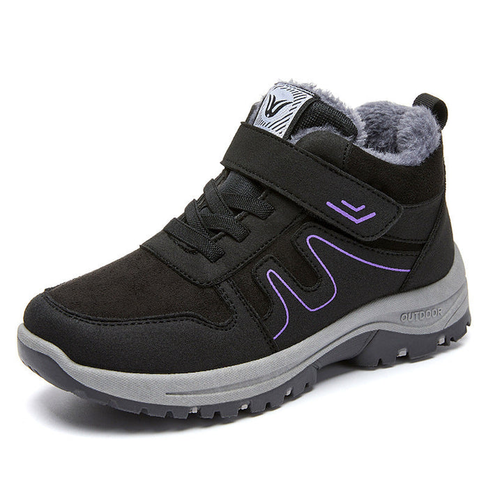 Fleece-Lined High-Top Barefoot Trainers Non-Slip