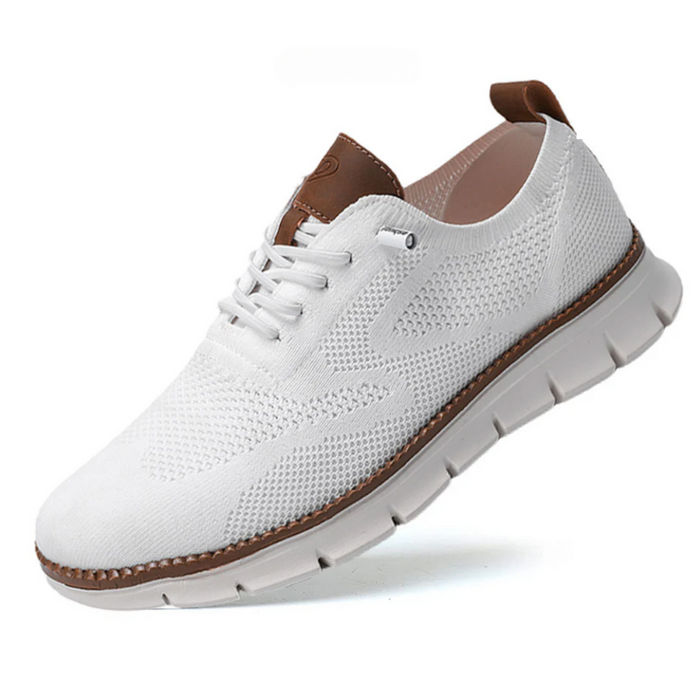 Men's Mesh Trainers Lace-Up with Cushioned Sole