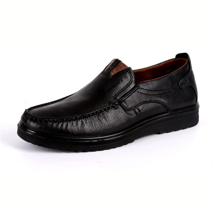 Men's Slip-On Leather Loafers with Arch Support