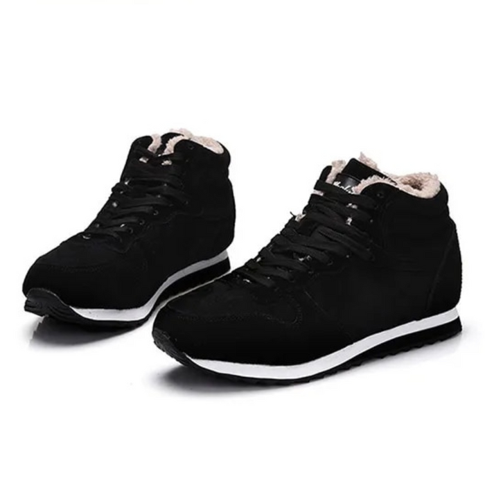 Men's Ankle Boots Lace-Up Warm-Lined for Winter