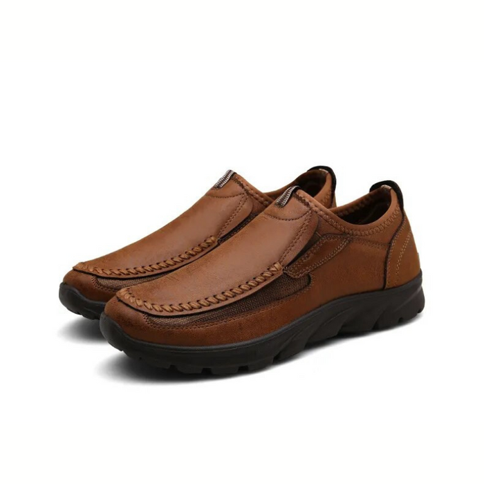 Men's Slip-On Loafers with Arch Support and Wide Toe Box