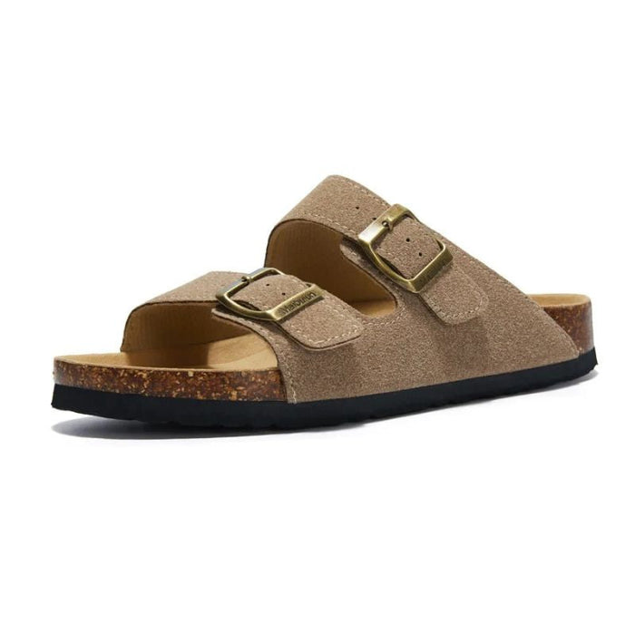 GRW Women Orthopedic Sandals Suede Non Slip Cork Comfortable Flip Flops