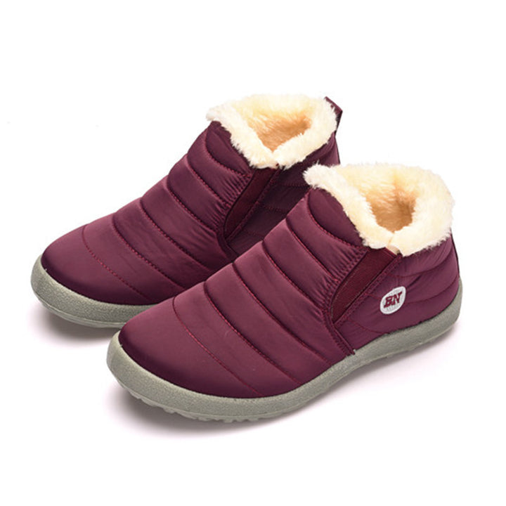 Slip-On Waterproof Unisex Ankle Snow Boots, Lightweight