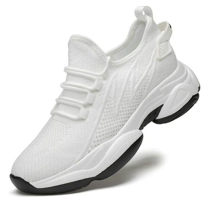 Height-Boosting Knit Sneakers with Chunky Sole
