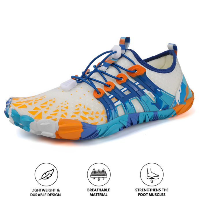 Barefoot Trainers with Flexible Sole Lace-Up Design