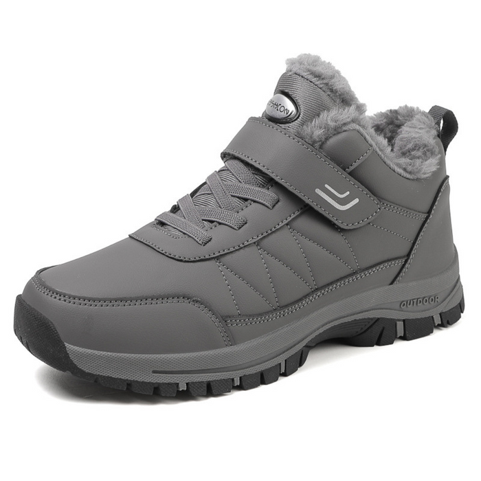Men's Waterproof Winter Ankle Boots Plush Lined Anti-Slip