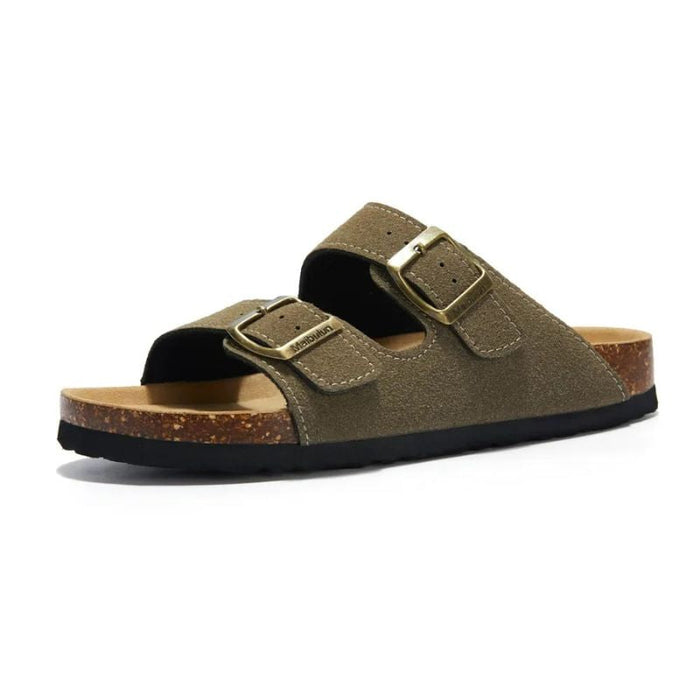 GRW Women Orthopedic Sandals Suede Non Slip Cork Comfortable Flip Flops