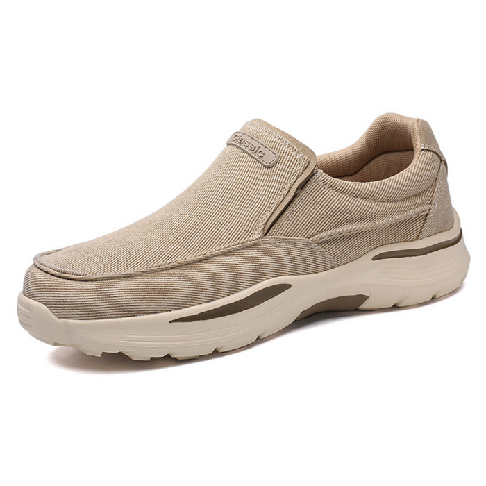 Men's Slip-On Canvas Loafers with Arch Support