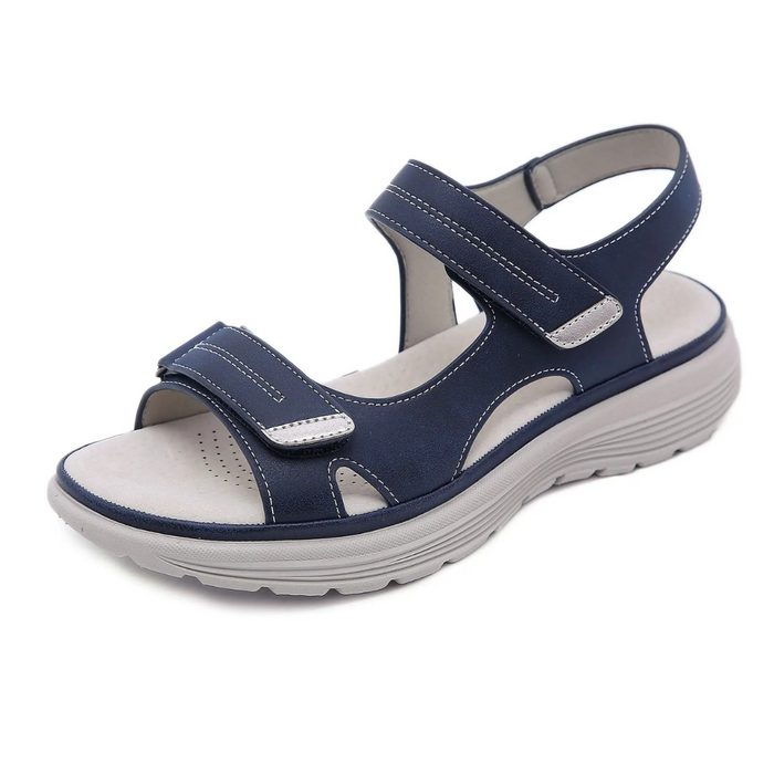 Women's Arch Support Sandals Open Toe Hook & Loop Strap