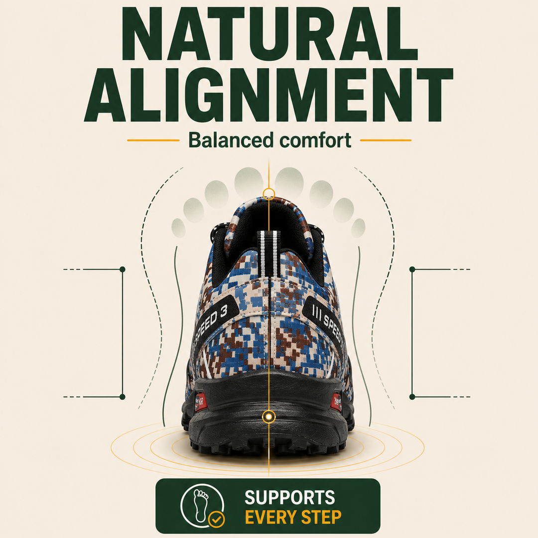 OrthoStride Terrain — Orthopedic Hiking Shoes for Pain-Free Steps &amp; Natural Support (Unisex)