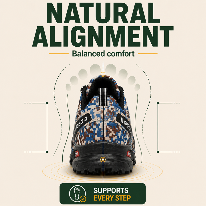 OrthoStride Terrain — Orthopedic Hiking Shoes for Pain-Free Steps &amp; Natural Support (Unisex)