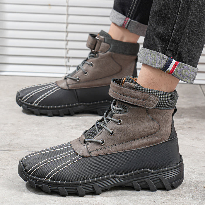 Arthur | Men's lace-up duck boots with plush fleece lining