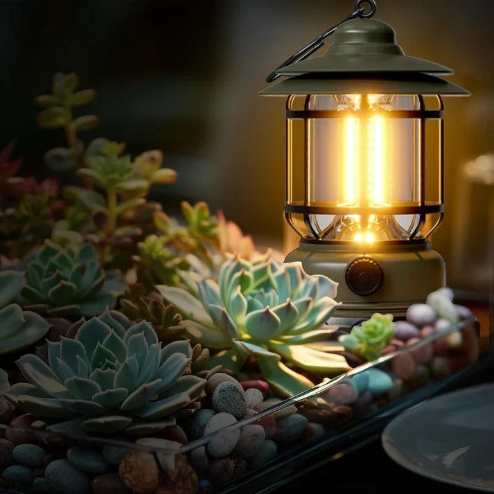 Portable Vintage LED Camp Lantern