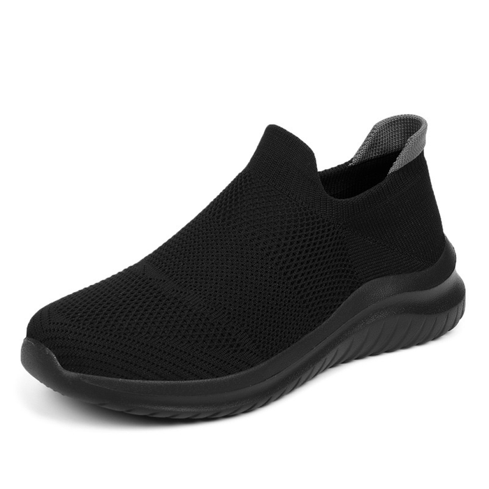 Slip-On Knit Trainers with Cushioned Sole for Walking