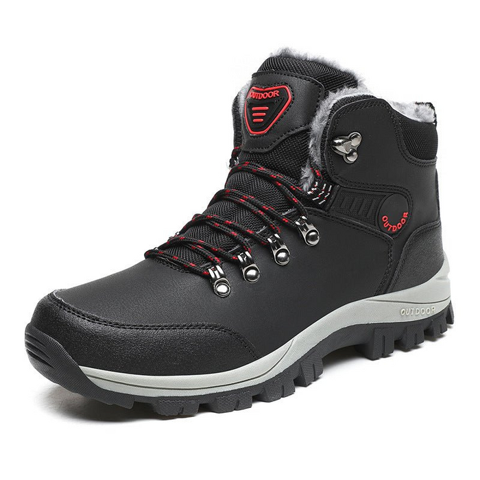 Men's Insulated Hiking Boots with Lace-Up and Traction Sole