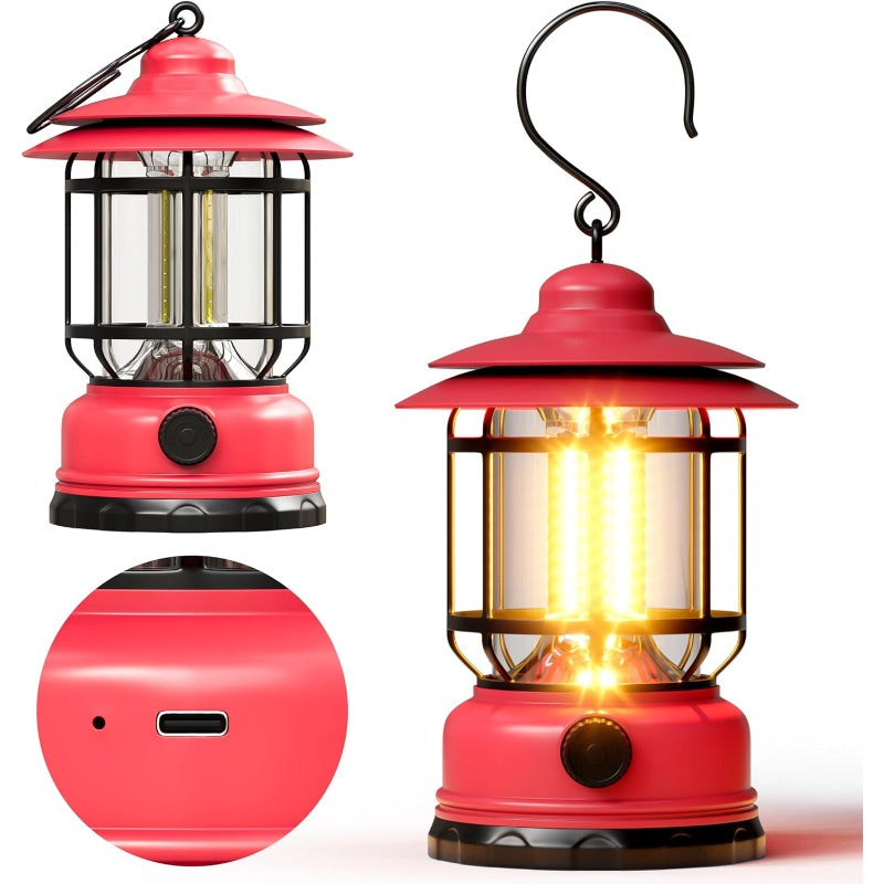 Portable Vintage LED Camp Lantern