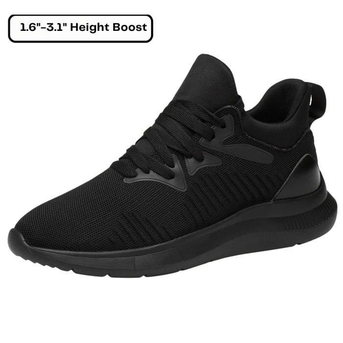 Height Increasing Sneakers with Lace-Up and Padded Collar