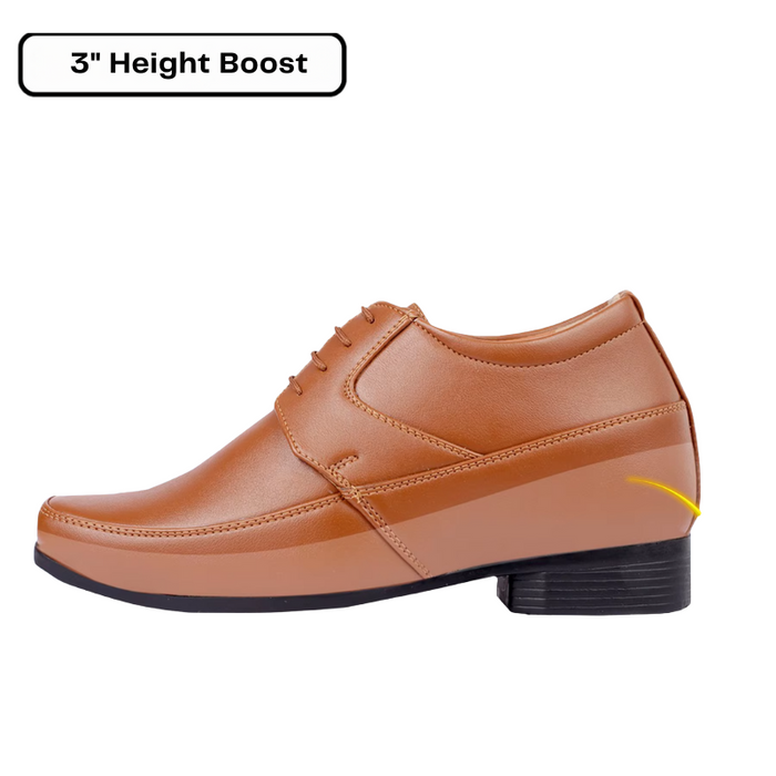Men's Height-Increasing Lace-Up Shoes with 3-Inch Lift