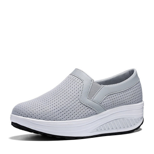 Women's Mesh Slip-On Trainers with Arch Support