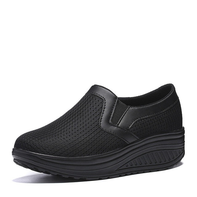 Women's Mesh Slip-On Trainers with Arch Support