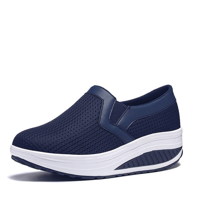 Women's Mesh Slip-On Trainers with Arch Support