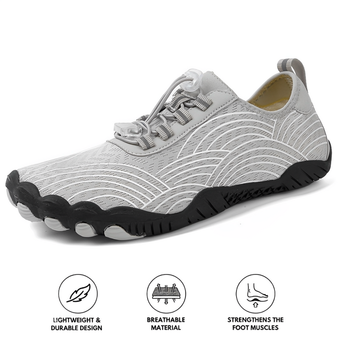 Barefoot Trainers with Wave Pattern and Flexible Sole
