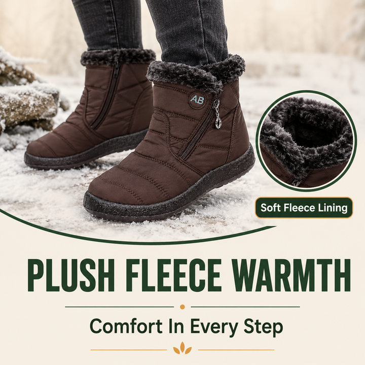 FrostTrek Women’s Waterproof Fleece-Lined Winter Boots