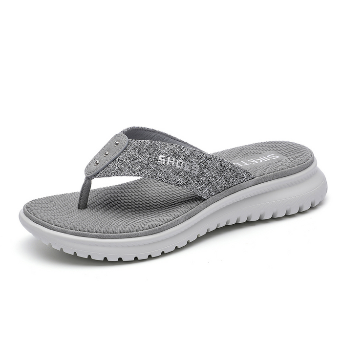 Women's Flip Flop Thong Sandals Contoured Footbed
