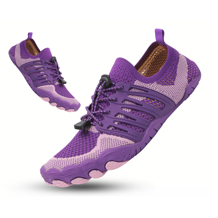 Men's Barefoot Mesh Trainers Lace-Up Flat Sole