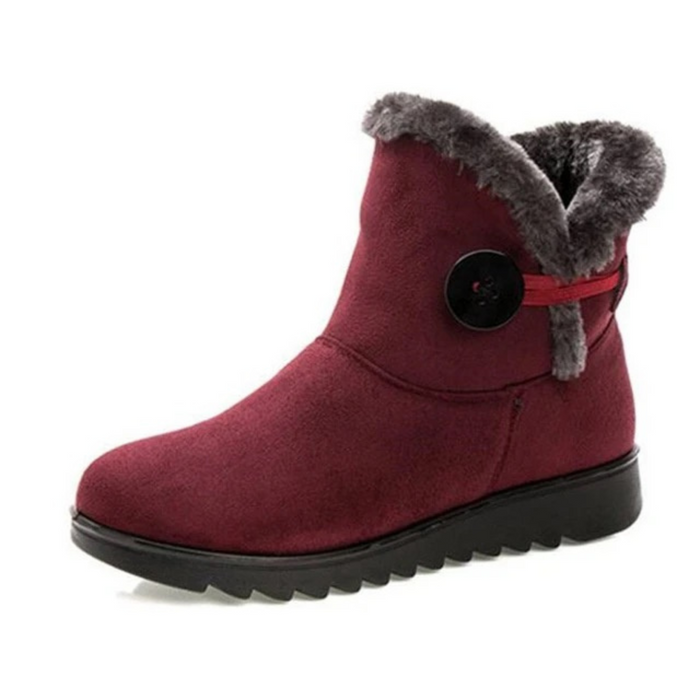 Women's Faux Fur Lined Ankle Boots with Arch Support