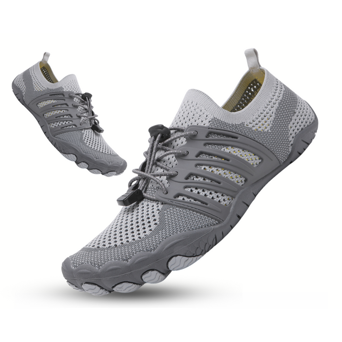 Men's Barefoot Mesh Trainers Lace-Up Flat Sole