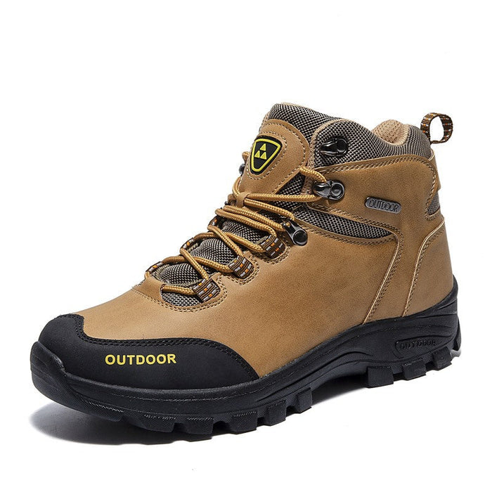 Fleece-Lined Hiking Boots Waterproof Non-Slip Sole
