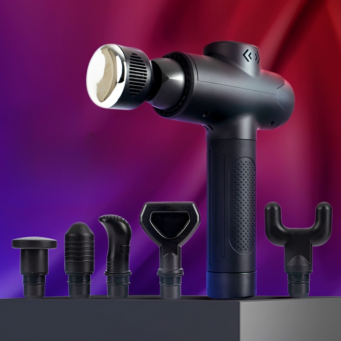 3-in-1 Heat Cold Massage Gun with 12 Speeds LED Touchscreen