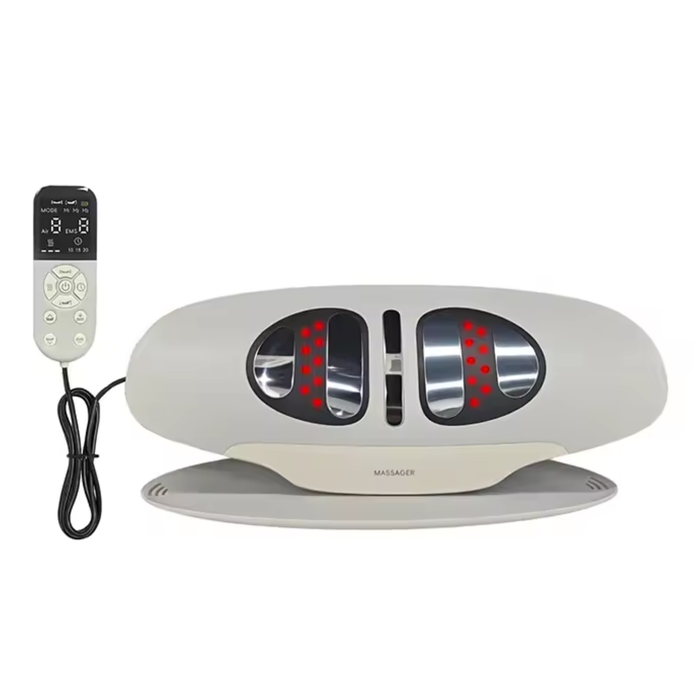 Electric Lumbar Massager with EMS Heat Airbag Remote