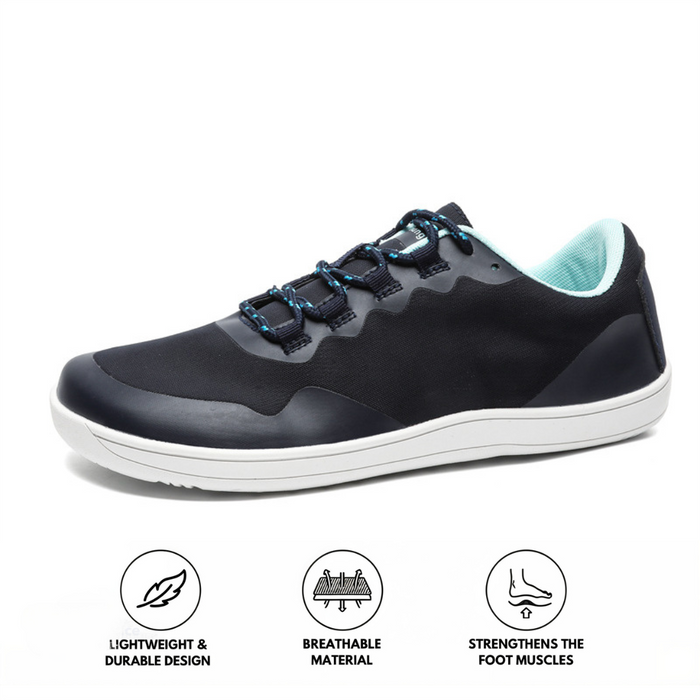 Men's Minimalist Flat Trainers with Lace-Up Closure