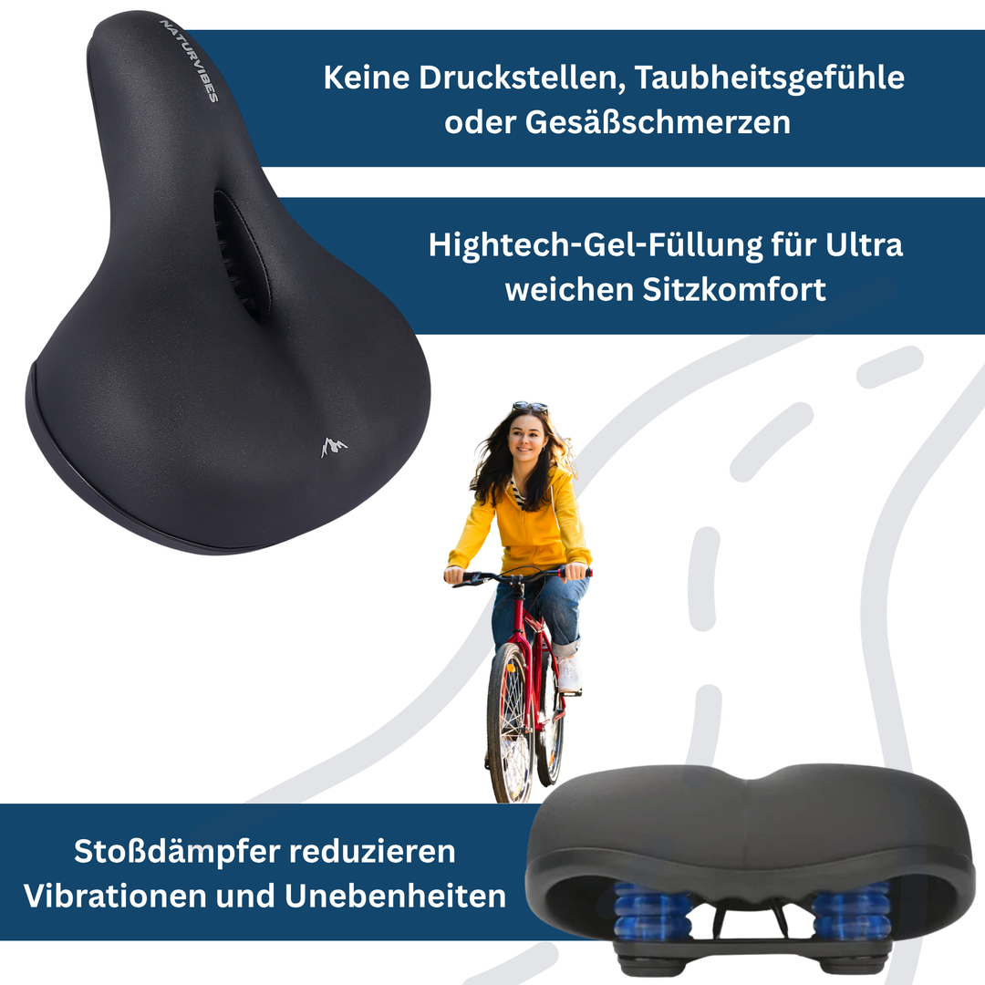 All‑Day Comfort Bike Saddle