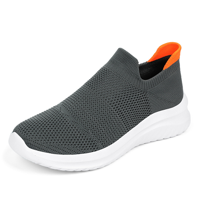 Slip-On Knit Trainers with Cushioned Sole for Walking