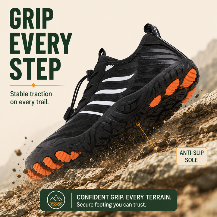 PrimalPulse — High-Performance Barefoot Hiking Shoes for Natural Trail Movement (Unisex)