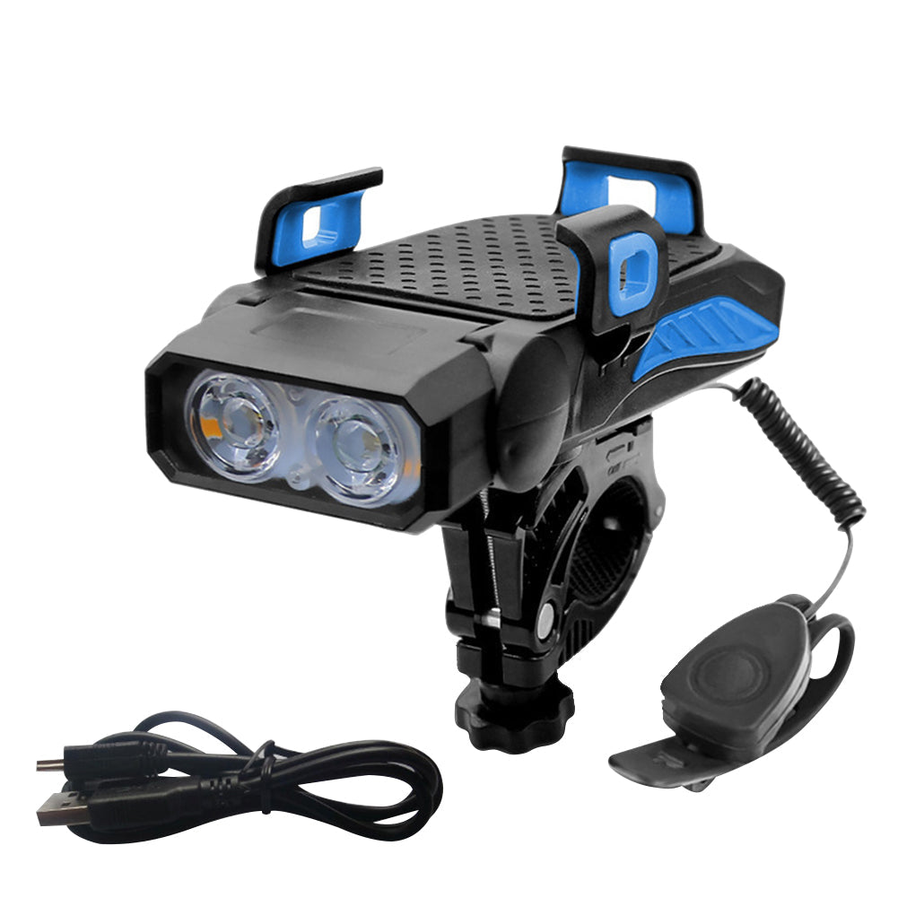 Multifunction Bike Phone Mount with LED Light