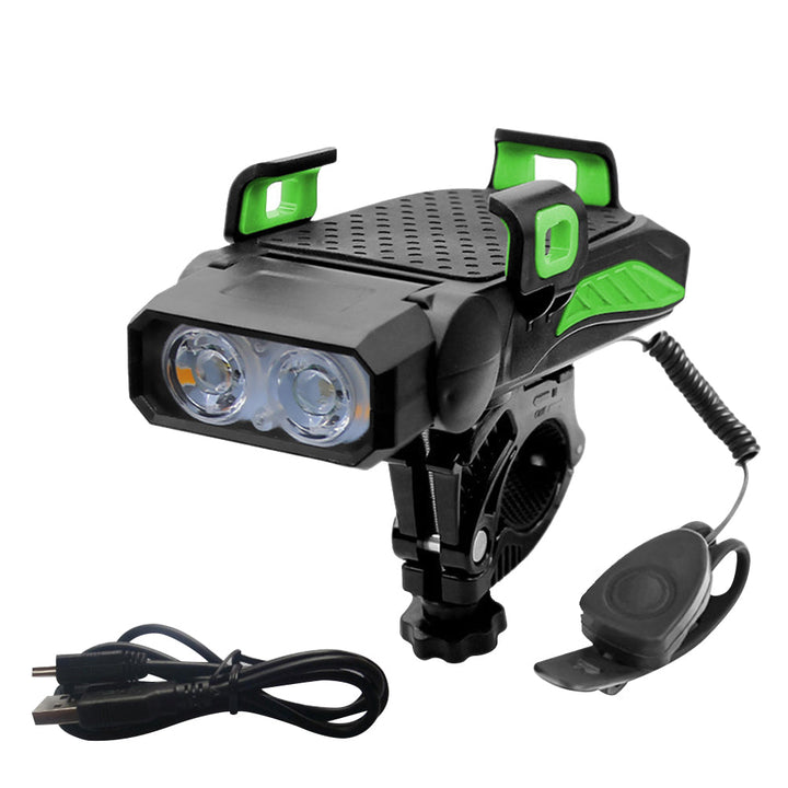 Multifunction Bike Phone Mount with LED Light