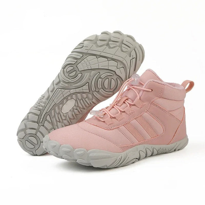 Mid-Top Barefoot Trainers Fleece Lined with Wide Toe Box